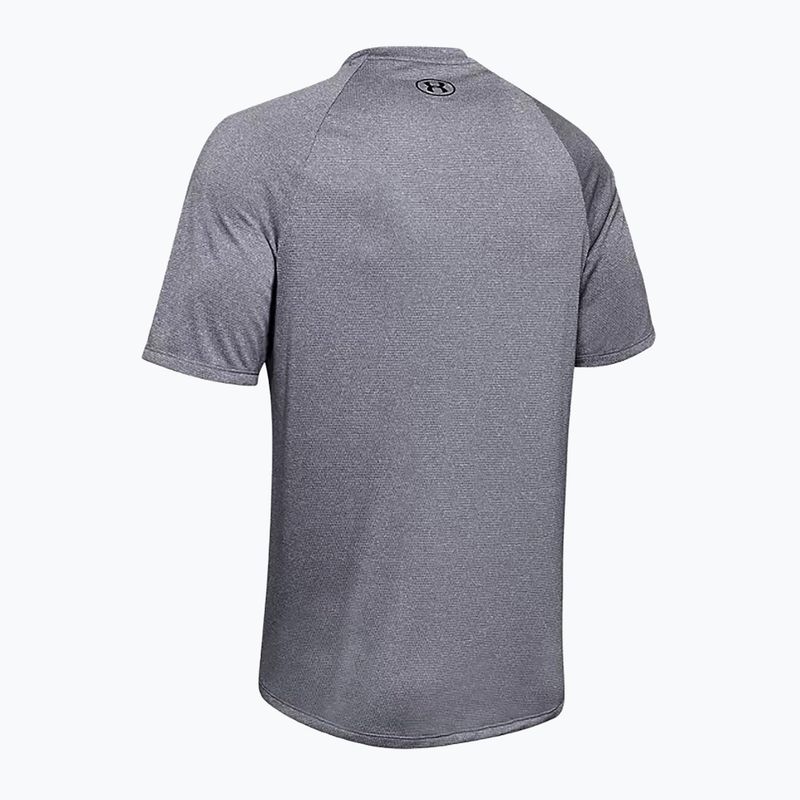 Koszulka treningowa męska Under Armour UA Tech 2.0 Tee Novelty pitch gray/black 5