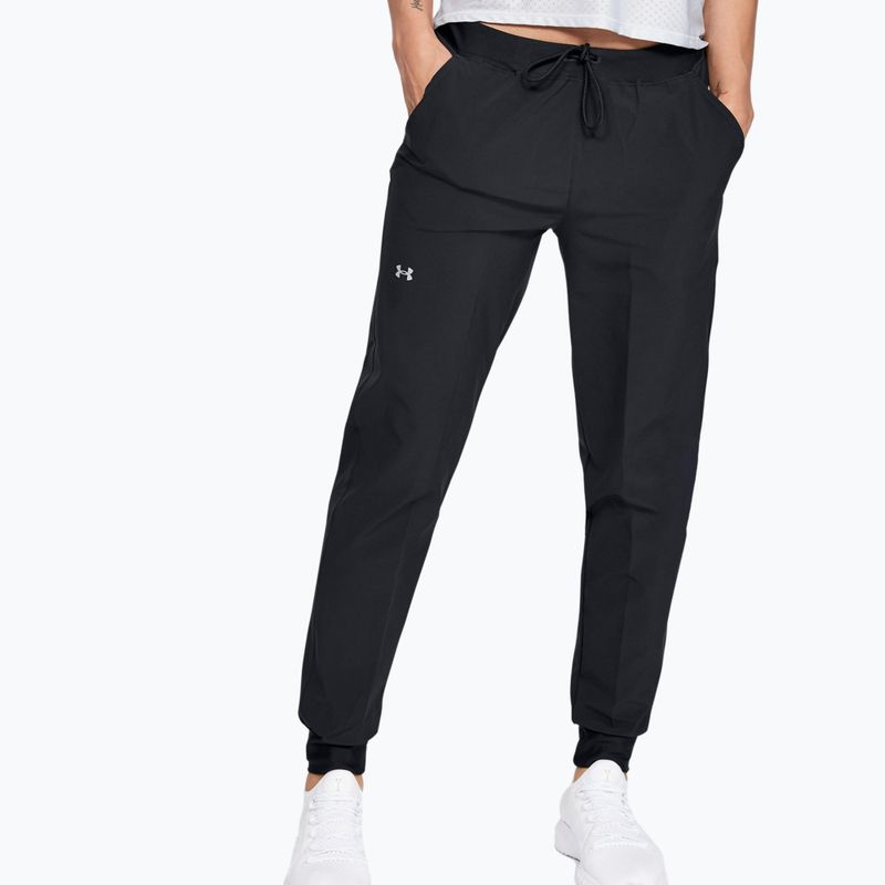 Spodnie treningowe damskie Under Armour Armour Sport Woven black/metallic silver