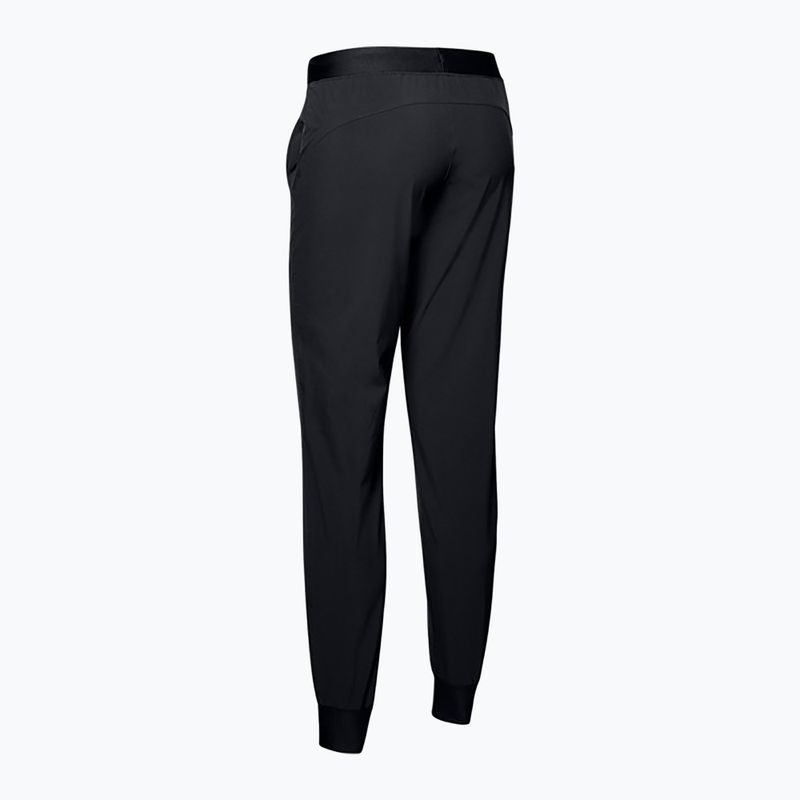 Spodnie treningowe damskie Under Armour Armour Sport Woven black/metallic silver 4