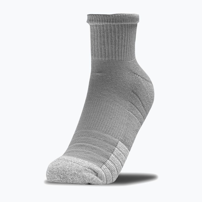 Skarpety Under Armour Heatgear Quarter 3 pary steel/white/white 3