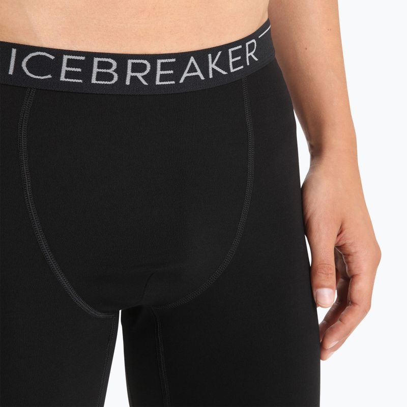 Spodnie termoaktywne męskie icebreaker Merino black 4