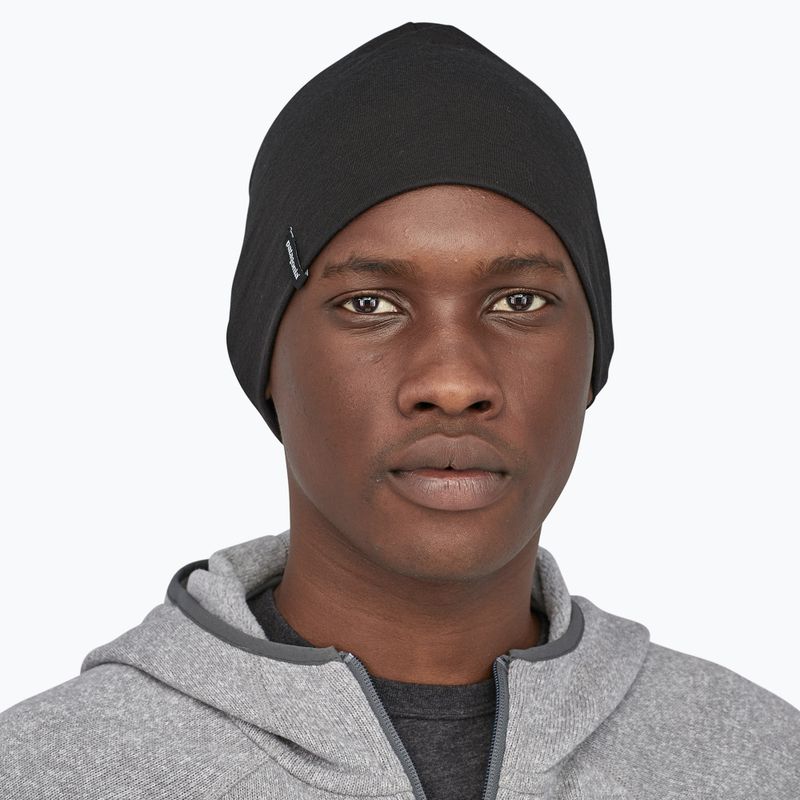 Czapka zimowa Patagonia Overlook Merino Wool Liner Beanie black 2