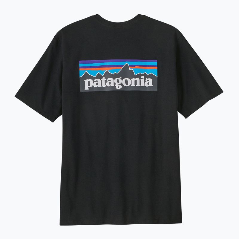 Koszulka trekkingowa męska Patagonia P-6 Logo Responsibili-Tee black 3