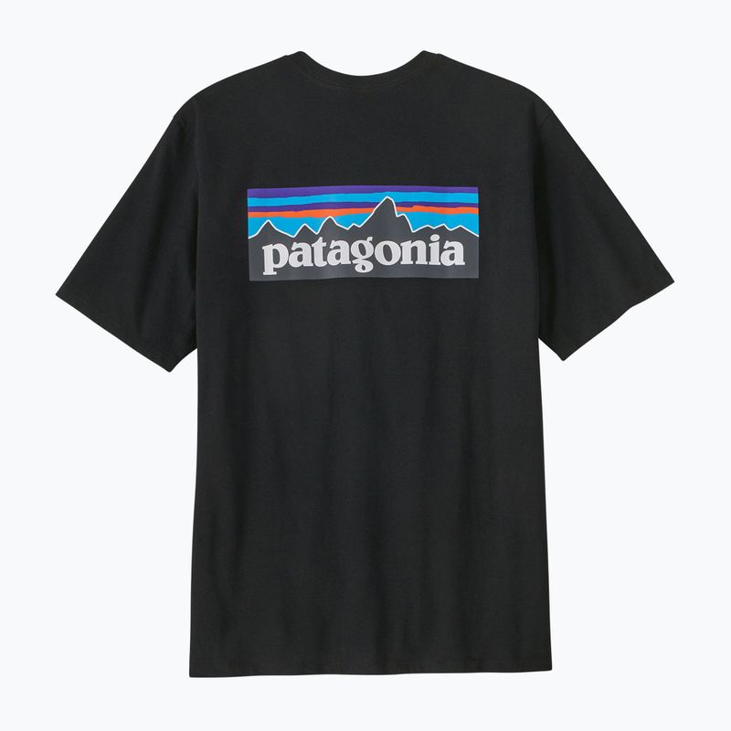 Koszulka męska Patagonia P-6 Logo Responsibili-Tee black 6