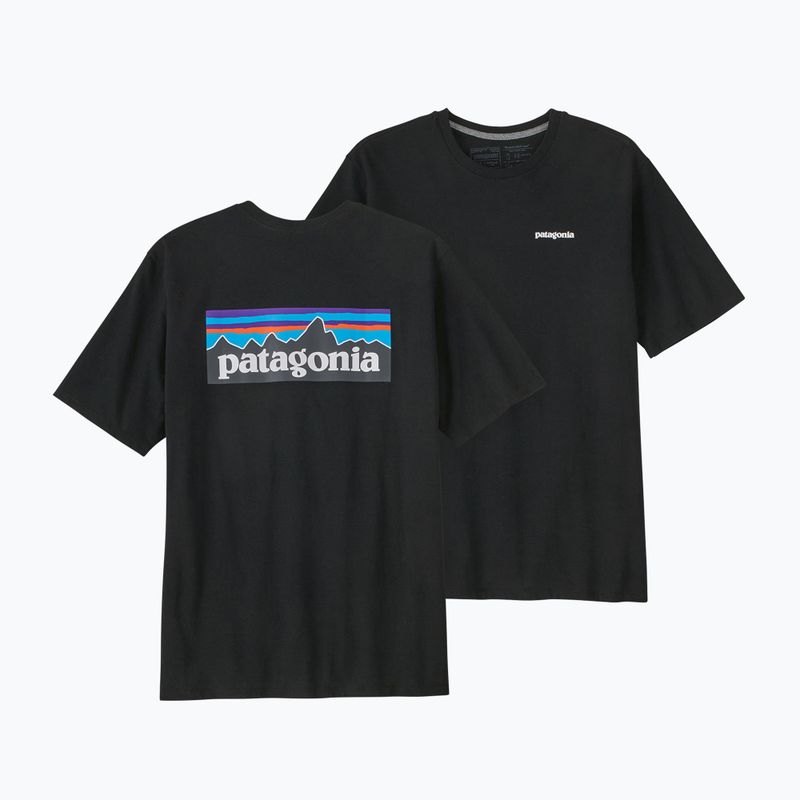 Koszulka męska Patagonia P-6 Logo Responsibili-Tee black 7