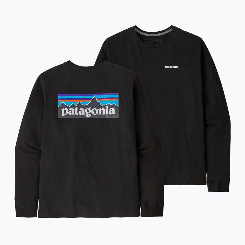 Longsleeve męski Patagonia P-6 Logo Responsibili black 3