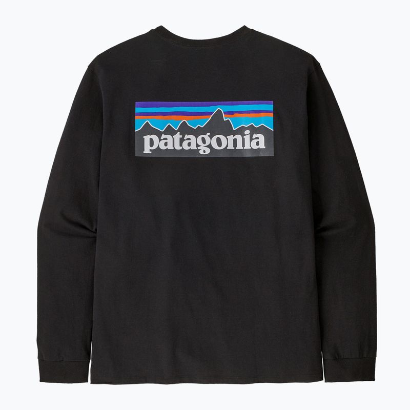 Longsleeve męski Patagonia P-6 Logo Responsibili black 5