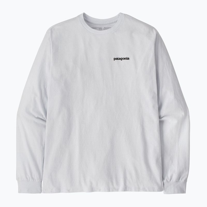 Longsleeve męski Patagonia P-6 Logo Responsibili white 3