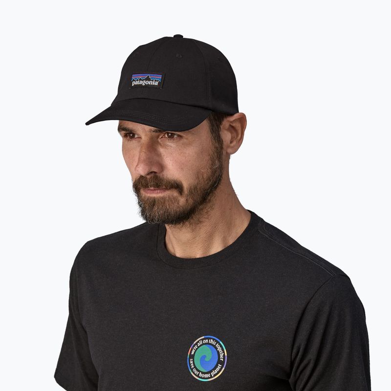 Czapka z daszkiem Patagonia P-6 Label Trad black 3