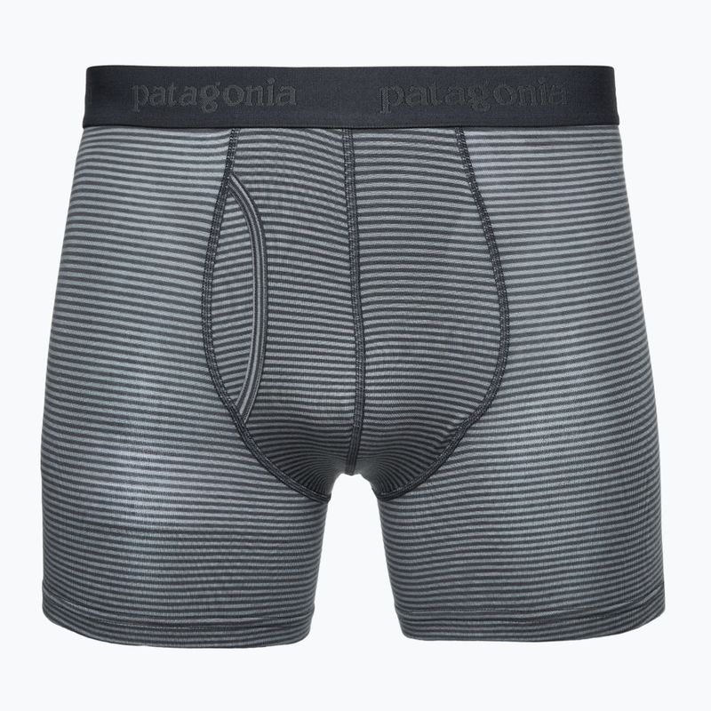 Bokserki męskie Patagonia Essential Boxer Briefs 3" fathom/forge grey