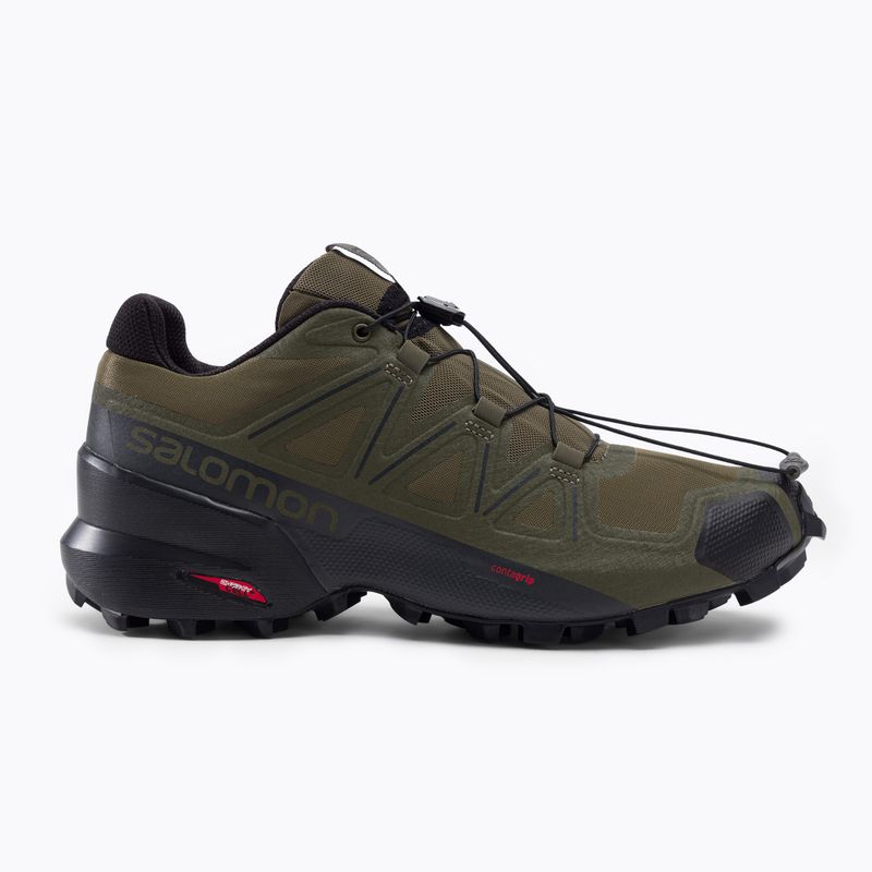 Buty do biegania męskie Salomon Speedcross 5 Wide grape leaf/black 2