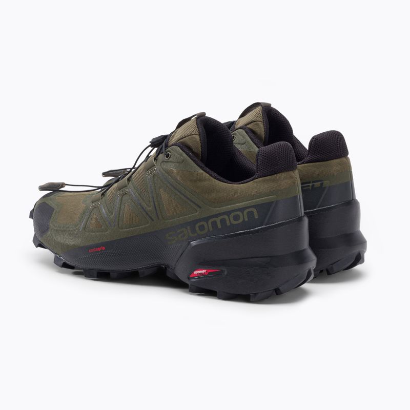 Buty do biegania męskie Salomon Speedcross 5 Wide grape leaf/black 3
