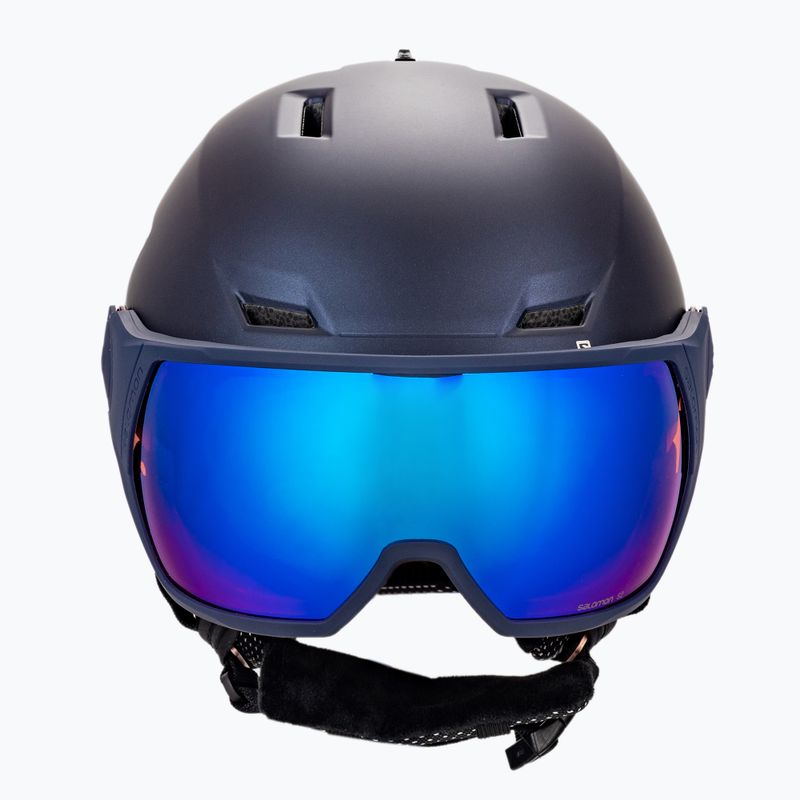 Kask narciarski Salomon Icon LT Visor W wisteria navy/mid blue 2