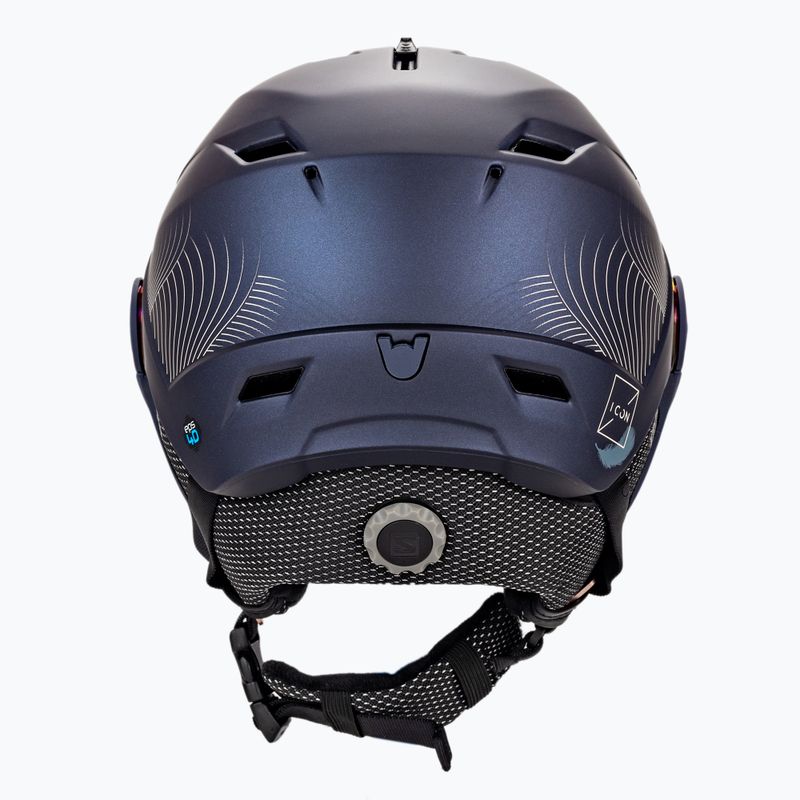 Kask narciarski Salomon Icon LT Visor W wisteria navy/mid blue 3