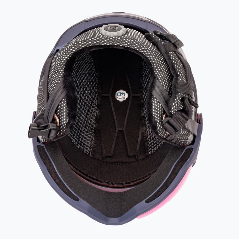 Kask narciarski Salomon Icon LT Visor W wisteria navy/mid blue 5