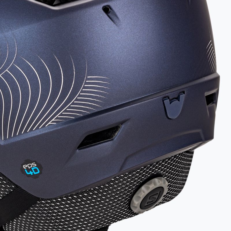 Kask narciarski Salomon Icon LT Visor W wisteria navy/mid blue 7