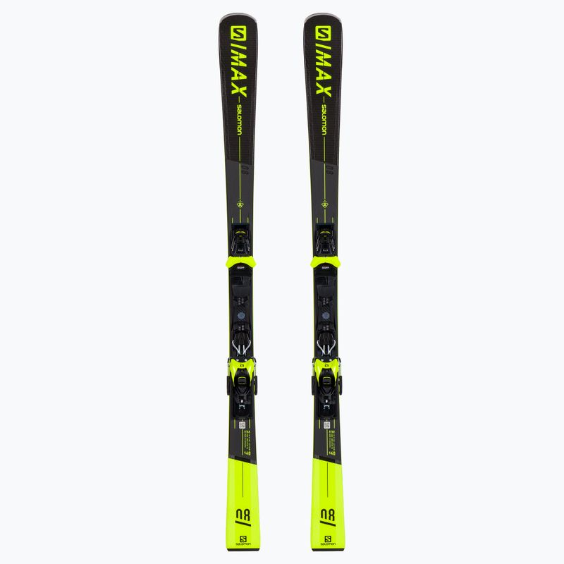 Narty zjazdowe Salomon S/Max 8 + wiązania M11 GW black/yellow