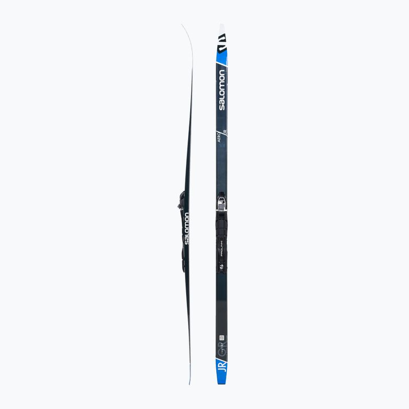 Narty biegowe dziecięce Salomon Aero Grip Jr. + wiązania Prolink Access black/blue 2