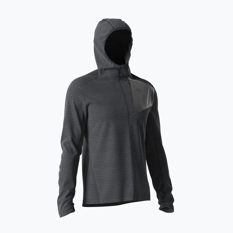 Bluza trekkingowa męska Salomon Outline FZ Hoodie black 5