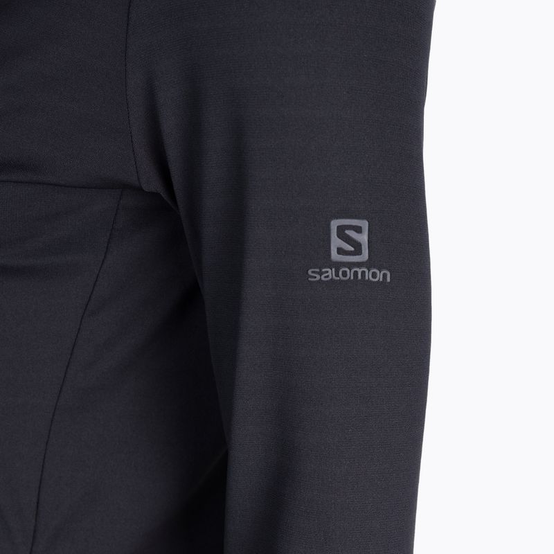 Bluza trekkingowa damska Salomon Outrack Full Zip Mid black 3