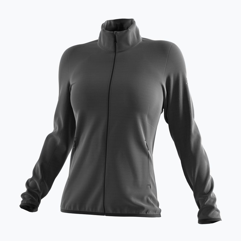 Bluza trekkingowa damska Salomon Outrack Full Zip Mid black 5