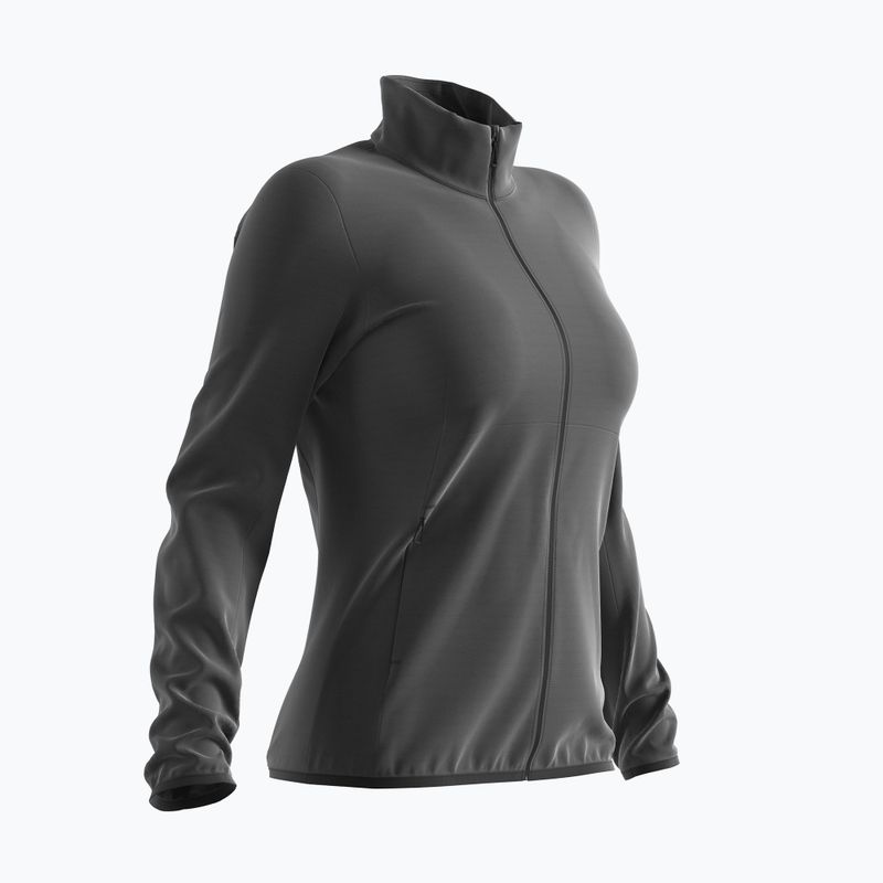 Bluza trekkingowa damska Salomon Outrack Full Zip Mid black 7