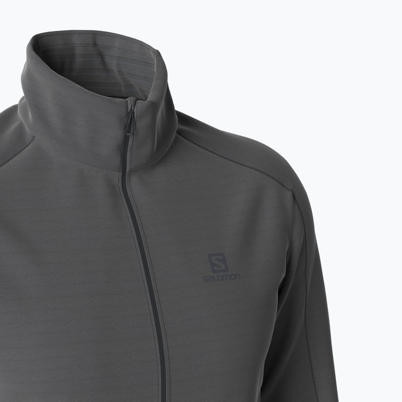 Bluza trekkingowa męska Salomon Outrack Full Zip Mid black 6