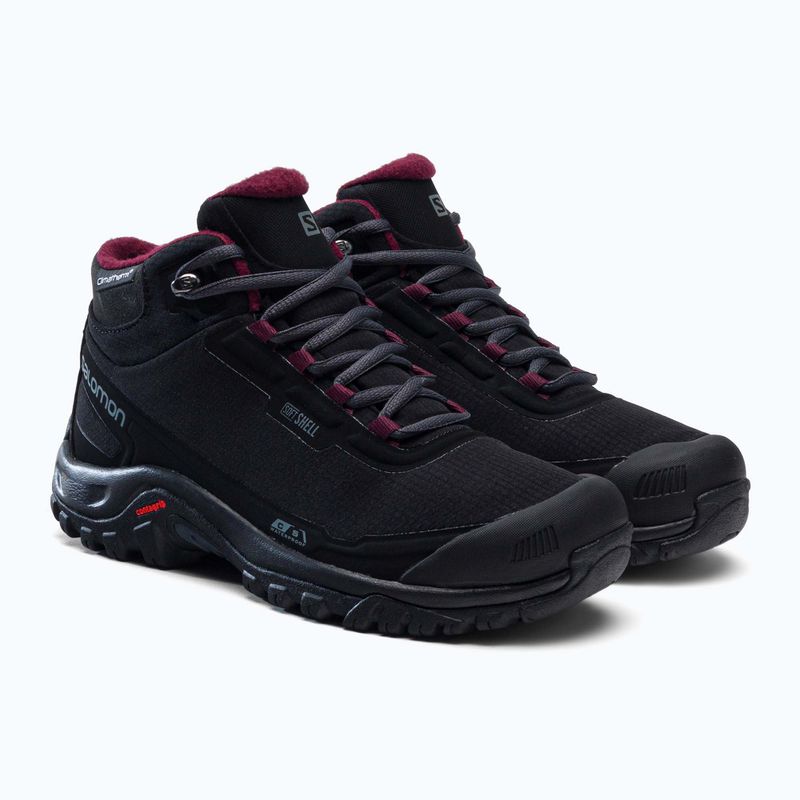 Buty zimowe damskie Salomon Shelter CS WP black/ebony/wine tasting 5