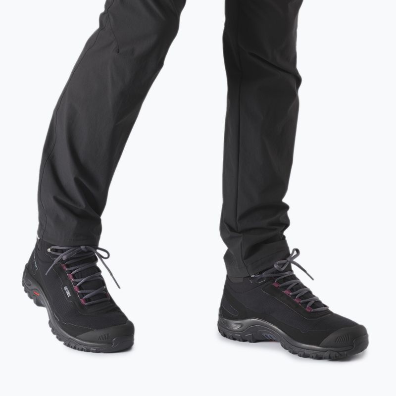 Buty zimowe damskie Salomon Shelter CS WP black/ebony/wine tasting 9