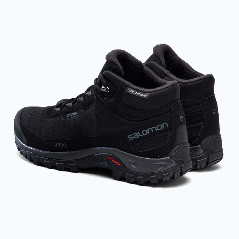 Buty zimowe męskie Salomon Shelter CS WP black/ebony 3