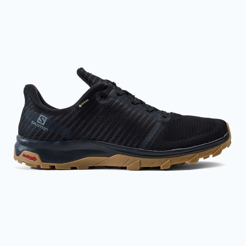 Buty turystyczne męskie Salomon Outbound Prism GTX black/gum1 2