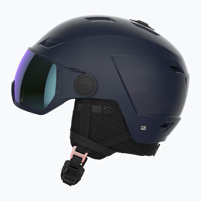 Kask narciarski Salomon Icon LT Visor Photo Sigma W wisteria navy/sky blue 11
