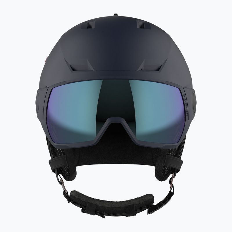 Kask narciarski Salomon Icon LT Visor Photo Sigma W wisteria navy/sky blue 12