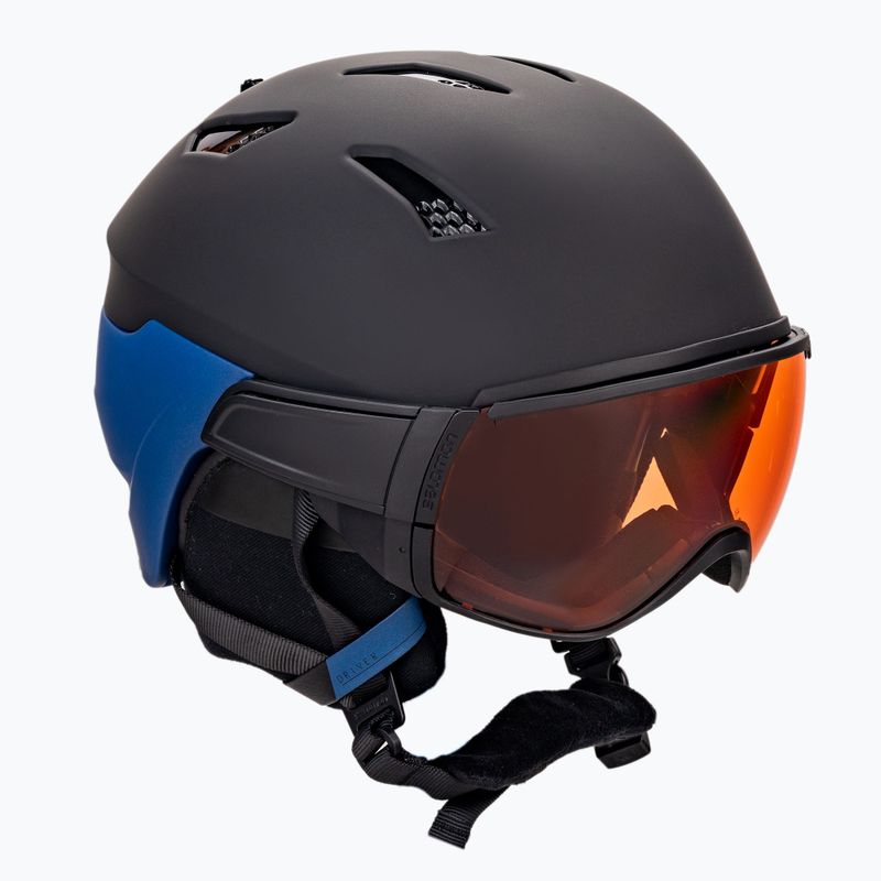 Kask narciarski Salomon Driver black estate/blue solar 8