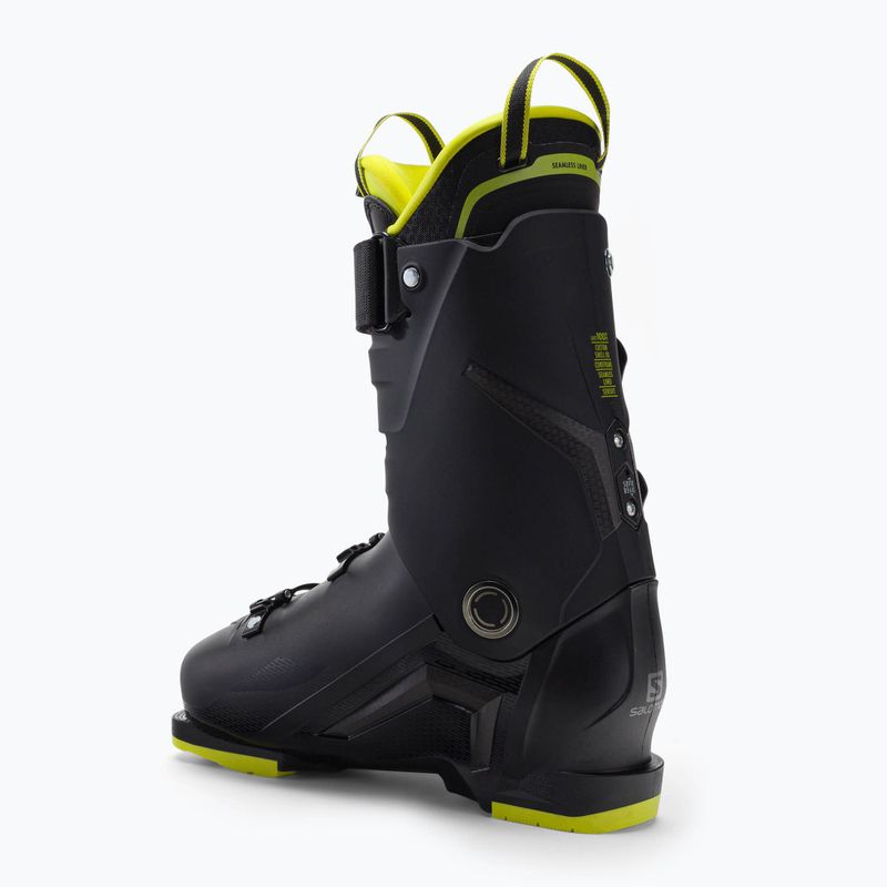Buty narciarskie męskie Salomon S/Pro 110 GW black/acid green/dark silver metalic 2