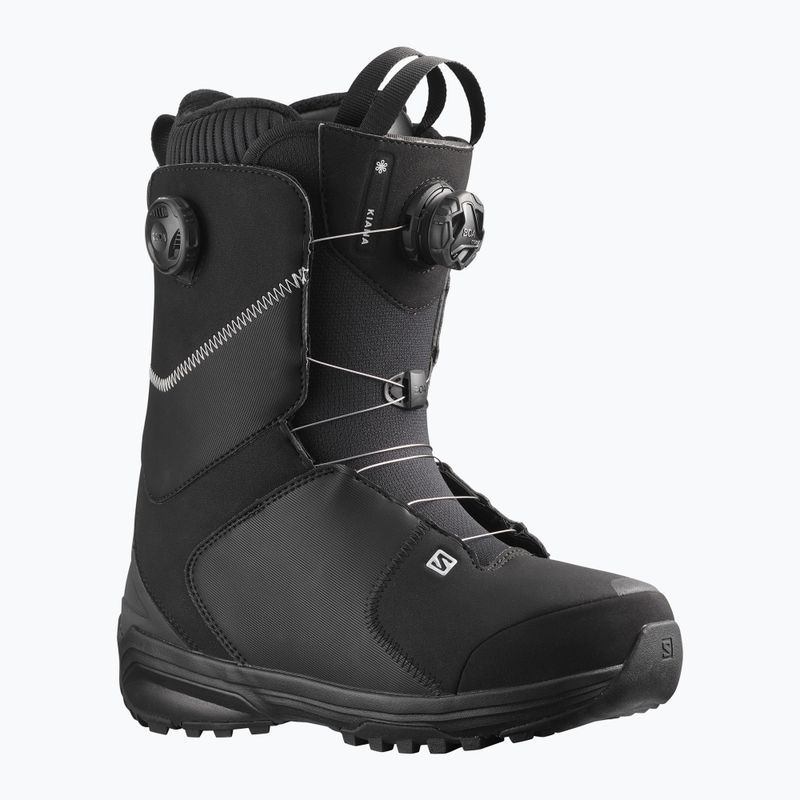 Buty snowboardowe damskie Salomon Kiana Dual Boa W black/black/silver 11
