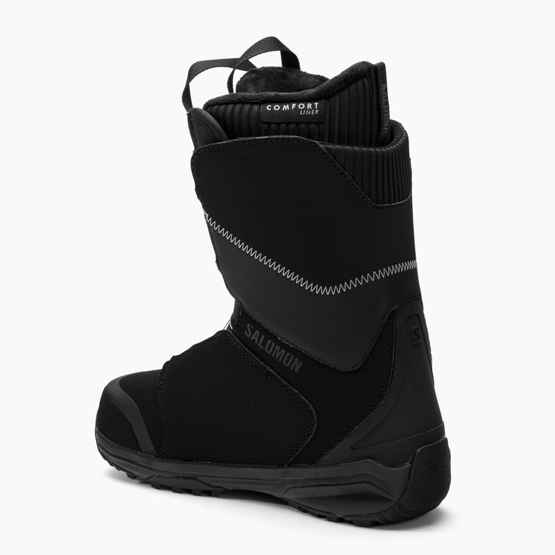 Buty snowboardowe damskie Salomon Kiana Dual Boa W black/black/silver 2