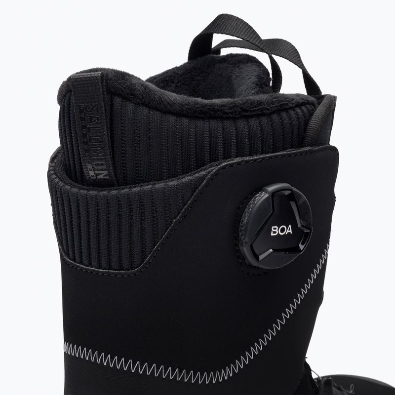 Buty snowboardowe damskie Salomon Kiana Dual Boa W black/black/silver 8