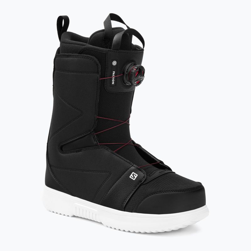 Buty snowboardowe męskie Salomon Faction Boa black/white
