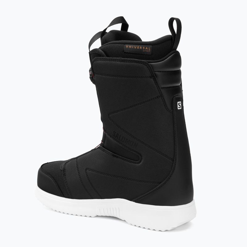 Buty snowboardowe męskie Salomon Faction Boa black/white 2