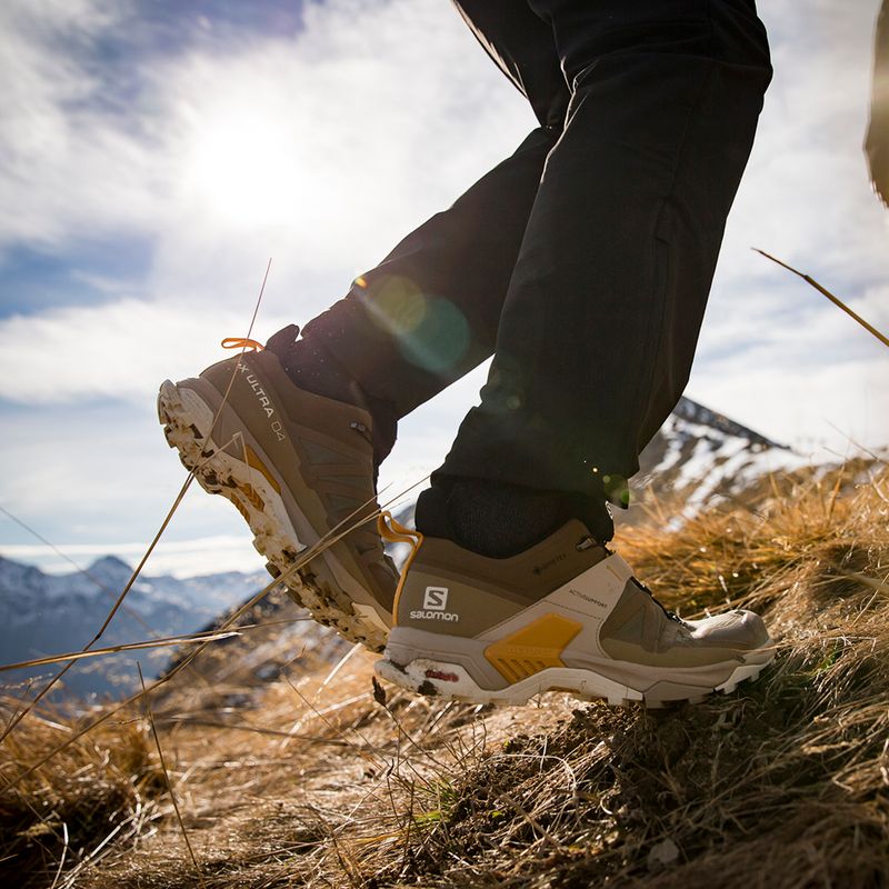 Buty trekkingowe męskie Salomon X Ultra 4 GTX kangaroo/vanila/autumn blaze 10