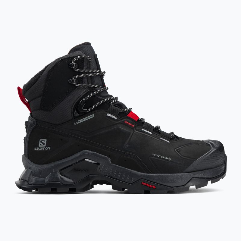 Buty trekkingowe Salomon Quest Winter TS CSWP black/goji berry/monument 2