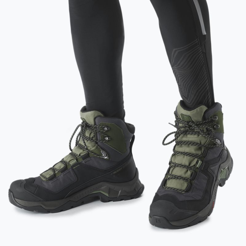 Buty trekkingowe męskie Salomon Quest Element GTX black/deep lichen green/olive night 9