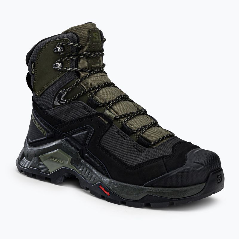 Buty trekkingowe męskie Salomon Quest Element GTX black/deep lichen green/olive night