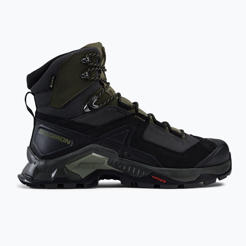 Buty trekkingowe męskie Salomon Quest Element GTX black/deep lichen green/olive night 2
