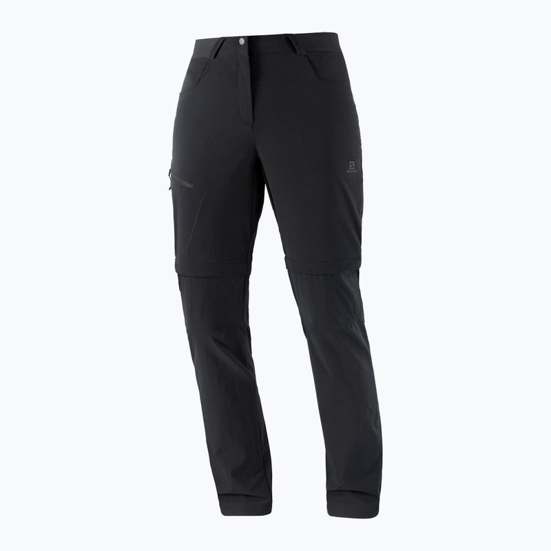Spodnie trekkingowe damskie Salomon Wayfarer Zip Off black 5