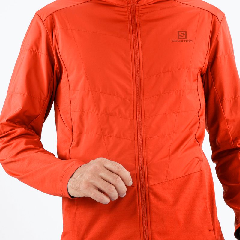 Kurtka hybrydowa męska Salomon Outline AS Hybrid Mid fiery red/fiery 4