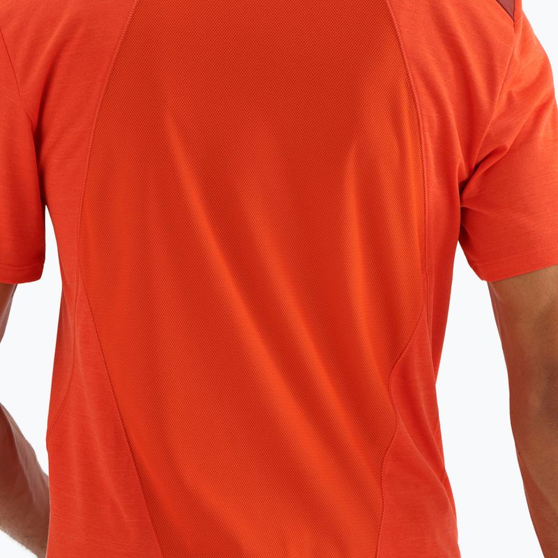 Koszulka trekkingowa męska Salomon Outline fiery red/cabe 6