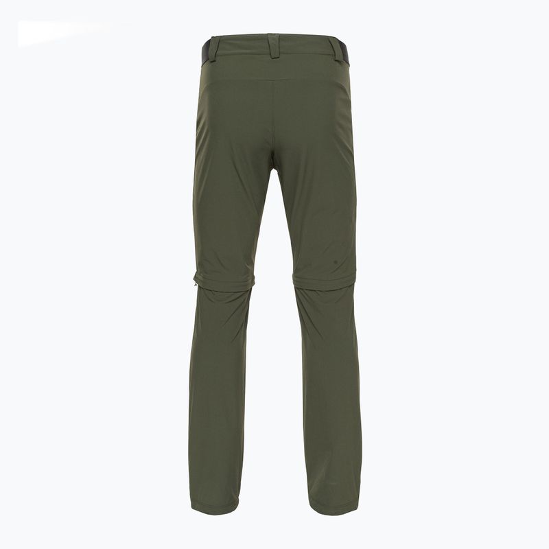 Spodnie trekkingowe męskie Salomon Wayfarer Zip Off forest 4