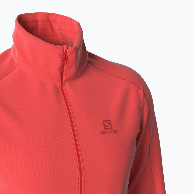 Bluza trekkingowa męska Salomon Outrack Full Zip Mid fiery red 6
